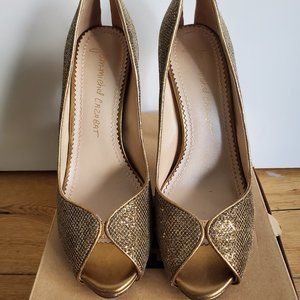 Jean-Michel Cazabat Cooper Sequin Sandals Sz 37.5